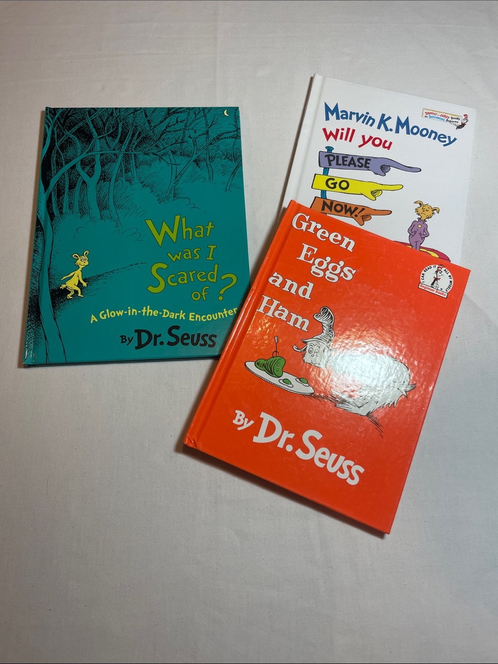 Dr. Seuss Bright Cover Book Trio - Teal, Orange, White